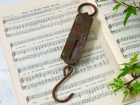 【CHATILLON】シャビーなアンティーク・ハンギングスケール/スプリングバランス/量り USA