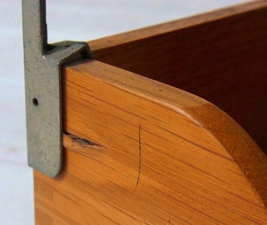 2段式の木製・ヴィンテージ・書類ラック/デスクトレイ/書類トレイ　USA