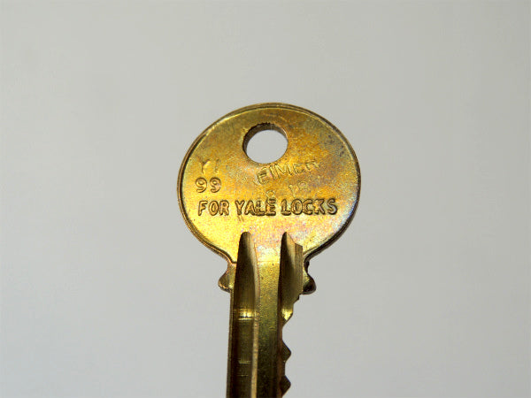 セクシィ エールロック YALE LOCKS ヴィンテージ キー 鍵 OLD 真鍮製 USA