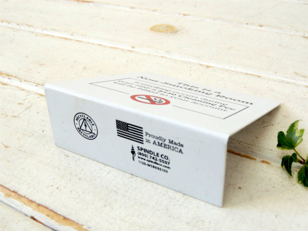 Non-Smoking Room 卓上型 プラスティック製 禁煙 サインプレート 看板 店内装飾