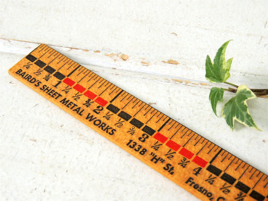 BAIRD'S デッドストック カリフォルニア ビンテージ 定規 ルーラー アドバタイジング