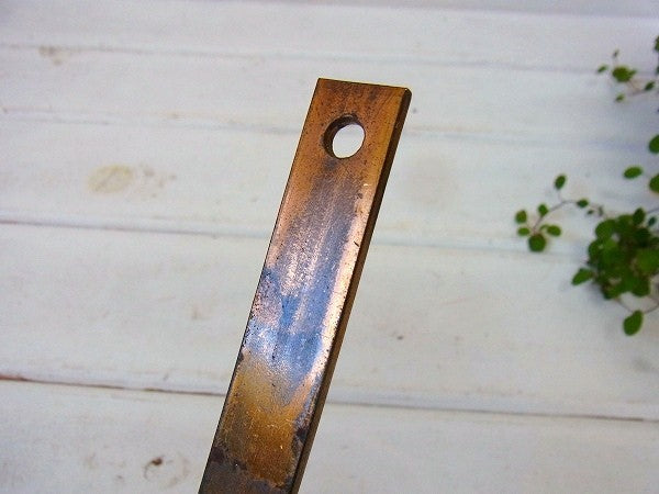 【USA・真鍮製】アンティーク・フック・金具・2個セット・ガーデニング