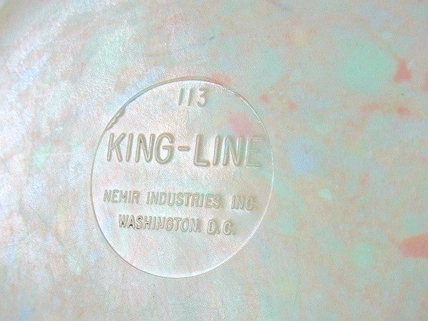 【KING-LINE】メラミン製・ビンテージ・ランチプレート/仕切プレート・トレー