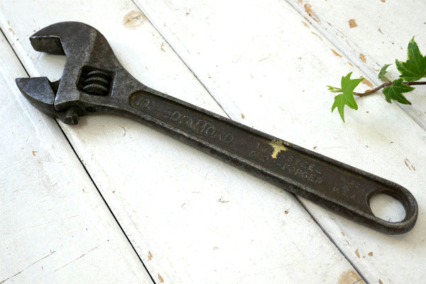 10IN DIAMOND CALK ヴィンテージ DIY 工具・モンキーレンチ・レンチ USA