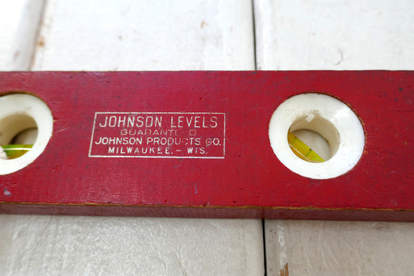 LEVEL #1123 JOHNSON ジョンソン 水平器 工具 USA 大工道具 DIY バブル