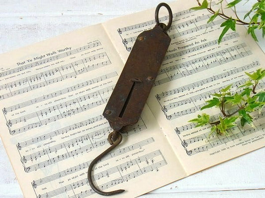 【SARGENT&CO】真鍮製・アンティーク・ハンギングスケール/スプリングバランス/量り