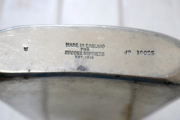 イギリス ブルックスブラザーズ ピューター製 アンティーク スキットル ヒップフラスコ ウイスキー