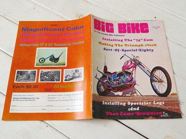 【JULY/1970・BiG BiKe:ビッグバイク】ビンテージ・オートバイ雑誌