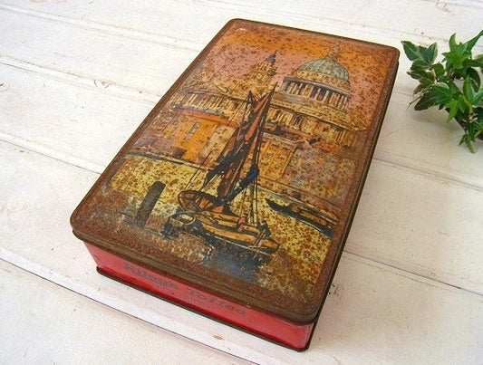 英国 国会議事堂 ウェストミンスター宮殿 アンティーク ティン缶 トフィー缶 ENGLAND