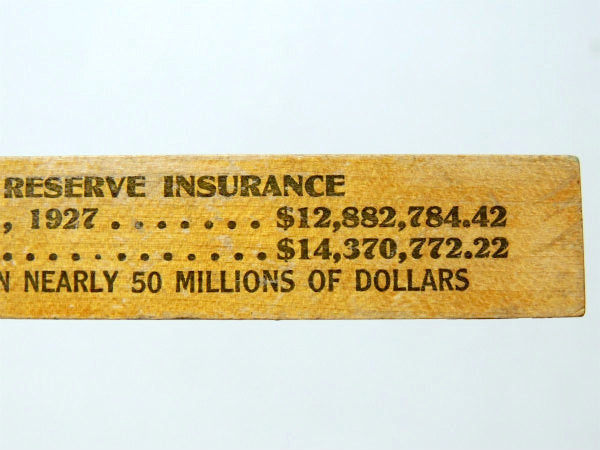 BROTHERHOOD OF AMERICA YEOMEN アンティーク 木製ルーラー 定規 物さし