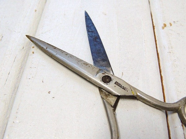 アメリカ製!鳥型・はさみ付き・木製・アンティーク・スプールホルダー/糸巻きホルダー