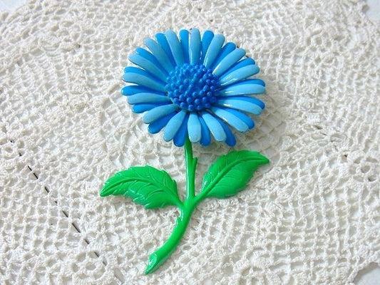 フラワーモチーフ・ヴィンテージ・ブローチ/アクセサリー/スカーフ留め USA