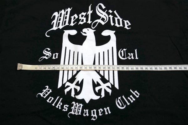 West Side フォルクスワーゲンクラブ ロサンゼルス カリフォルニア USA 空冷 ビートル ワーゲンバス  VW Tシャツ M