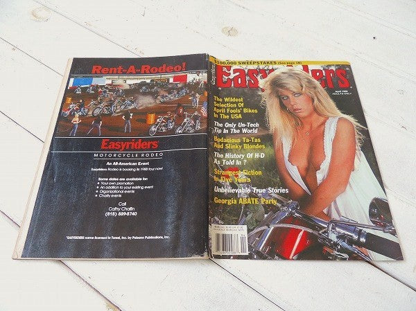 April 1988 イージーライダー アメリカンビンテージ・オートバイ雑誌 ハーレーダビッドソン
