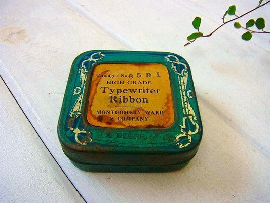 MONTGOMERY WARD&COMPAN ティン製 アンティーク・タイプライターリボン缶 USA