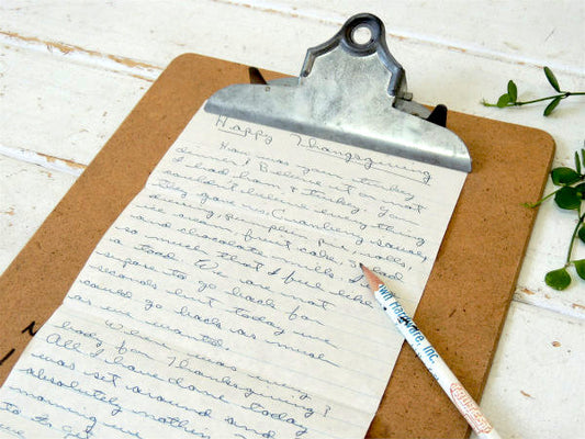 【OIC・ステーショナリー】ヴィンテージ・バインダー・クリップボード・USA・メニューボード