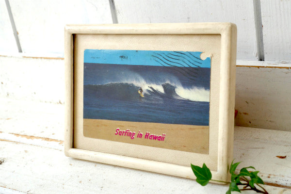 ハワイ サーフィン SURFING IN HAWAII ヴィンテージ・ポストカード エンタイア・切手