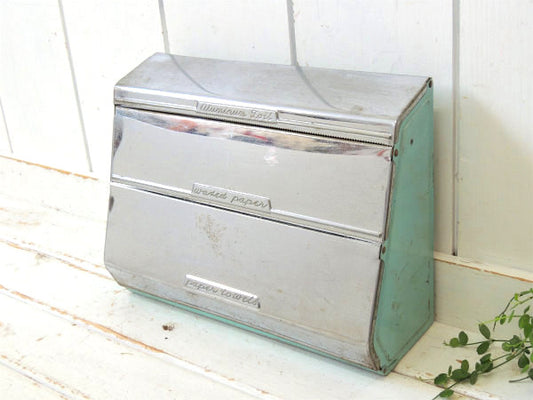 【Pantry Queen】クロム製・3段式・ヴィンテージ・ラップ&ペーパータオルホルダー USA