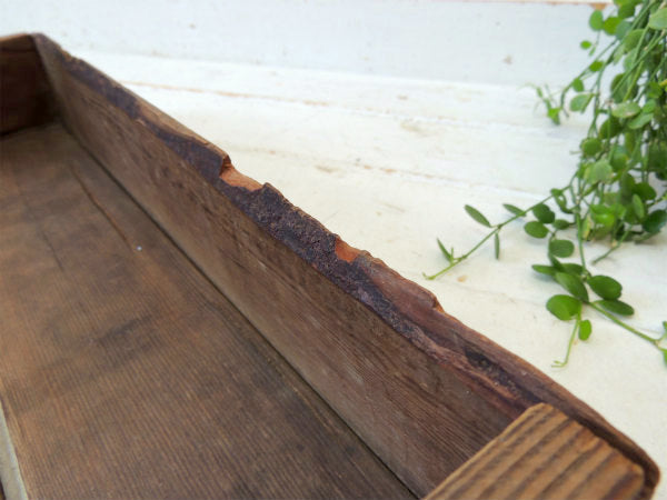 シャビー・木製・ハンドル付き・アンティーク・ツールケース・キャリーケース・木箱・ガーデニング USA