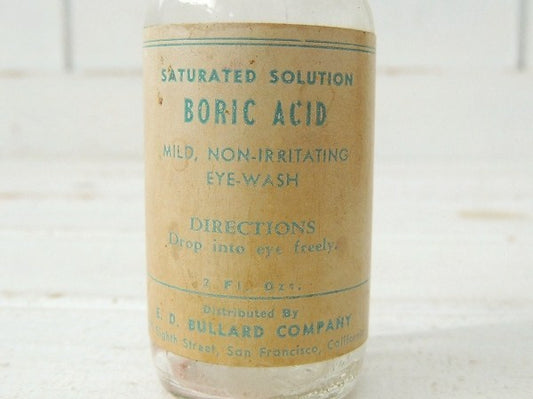 【E.D. BULLARD】薬局・ビンテージ・薬瓶・メディスンボトル/ガラスボトル/USA/瓶