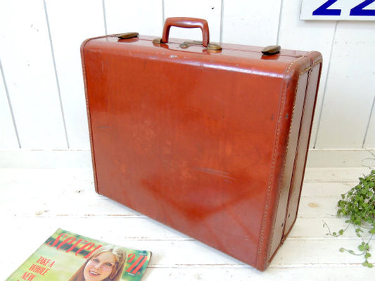 【サムソナイト】1950s~・Samsonite・赤茶色・ヴィンテージ・スーツケース・トランク