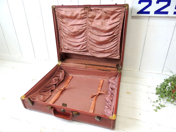 【サムソナイト】1950s~・Samsonite・赤茶色・ヴィンテージ・スーツケース・トランク