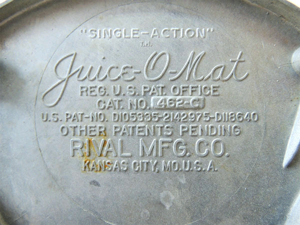 【JUICE-O-MAT】USA・ホワイト・手動式・50'sヴィンテージ・ジュース絞り器/ジューサー