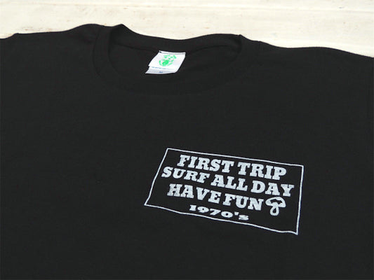 【First Trip】ファーストトリップ・黒×白・オリジナル・Tシャツ/コットン100%