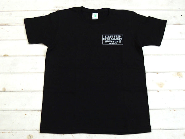 【First Trip】ファーストトリップ・黒×白・オリジナル・Tシャツ/コットン100%