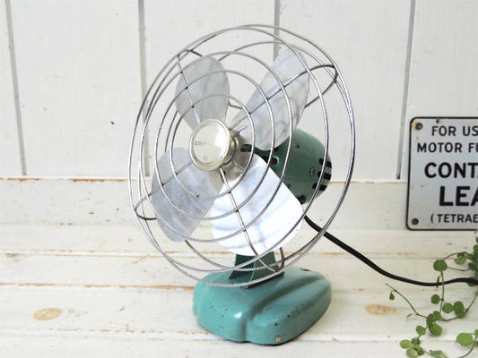 ESKIMO・1950's~ ターコイズブルー・ミッドセンチュリー・ヴィンテージ・ファン・扇風機