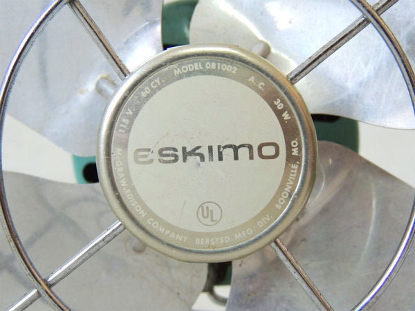 ESKIMO・1950's~ ターコイズブルー・ミッドセンチュリー・ヴィンテージ・ファン・扇風機