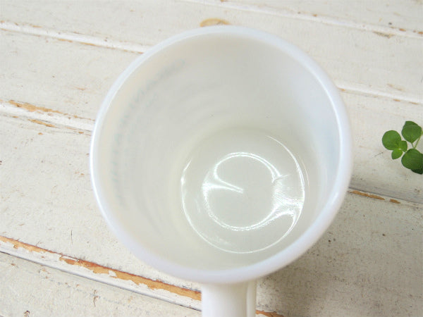 【GRANDFATHER】ミルクガラス製・ビンテージ・マグカップ・敬老の日・グランパ・食器 USA
