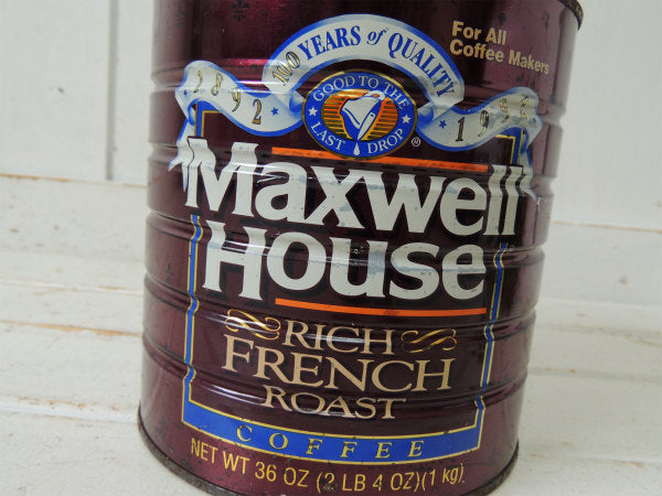 【FRENCH】1892~コーヒーブランド・缶/Maxwell House/COFFEE/ティン缶