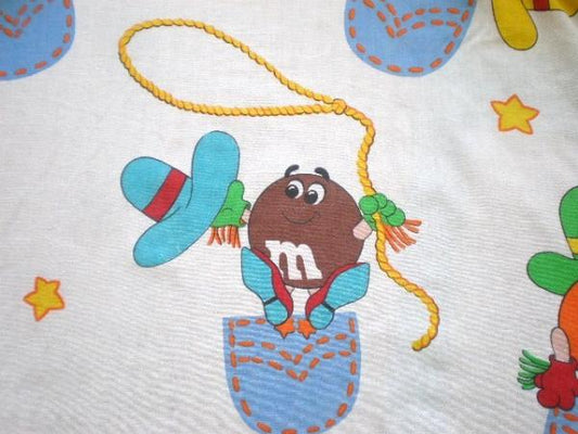 USA m&m's・ヴィンテージ・ユーズドシーツ(フィット)