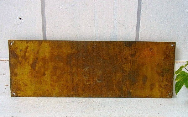 【PASSAGE】無線室・アメリカ海軍・真鍮製・40’sアンティーク・船内プレート/標示プレート