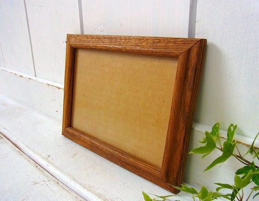 ヴィンテージ・木製フレーム/額縁/フォトフレーム/無垢材 USA