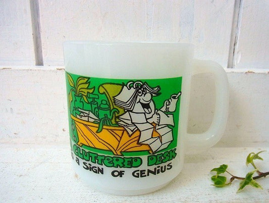 【グラスベイク】Glasbake・80’sヴィンテージ・マグカップ/食器 USA