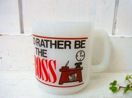 【グラスベイク】I'D RATHER BE THE BOSS・ヴィンテージ・マグカップ