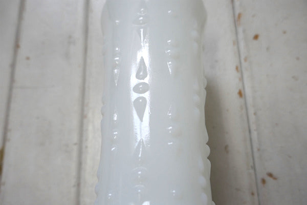 USA ブーケ花瓶 ホワイト ミルクガラス ヴィンテージ フラワーベース・結婚式