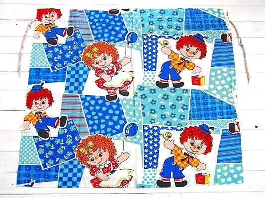 【ラガディアン&アンディ】パッチワーク柄・ヴィンテージ・カーテン・人気キャラクター・USA