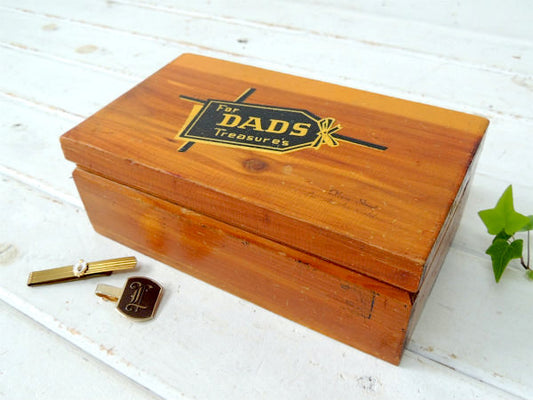【JB Deere/DADS】ビンテージ・宝箱/ウッドボックス/木箱/ジュエリーボックス/父の日