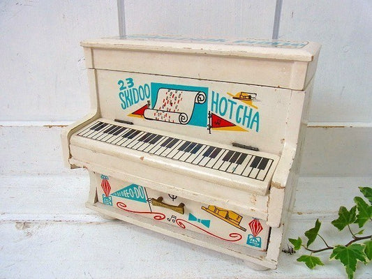 【Rinky Dink Piano】ピアノ型・木製・アンティーク・ジュエリーボックス/宝石箱 USA