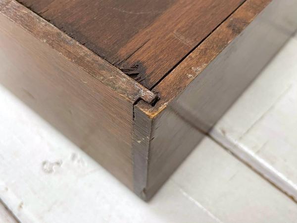 ノスタルジック 木製 ダークブラウン ヴィンテージ 書類ラック デスクトレイ 書類トレイ USA