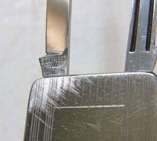 【FILTER QUEEN】ナイフ&ヤスリ付き・イタリア製・ノベルティ・ヴィンテージ・マネークリップ