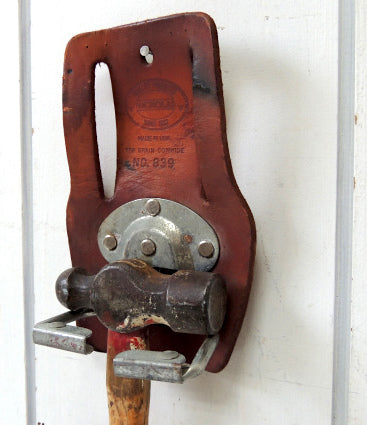 【No.839・ニコラス】レザー製・ヴィンテージ・ハンマーホルダー・ツールホルダー・DIY