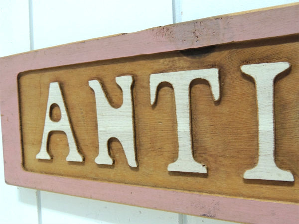 【ANTIQUES】木製・ヴィンテージ・ウッドサイン・看板・インテリア・店舗ディスプレイ