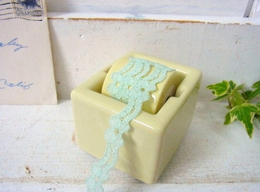 【SENGBUSCH】イエローの陶器製・アンティーク・スタンプモイスチャー/切手ぬらし(S) USA