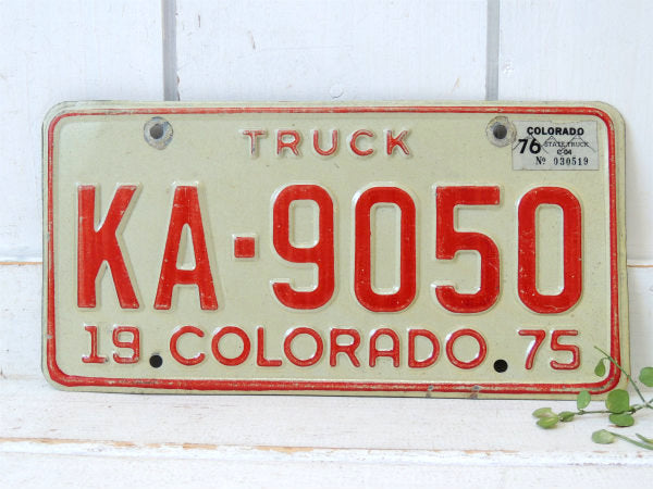 【コロラド州・トラック】1975’s・ヴィンテージ・ナンバープレート・カーライセンスプレート