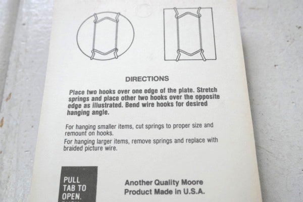 アメリカ USA デッドストック 未開封 ビンテージ プレートハンガー 皿掛け 金具 ディスプレイ