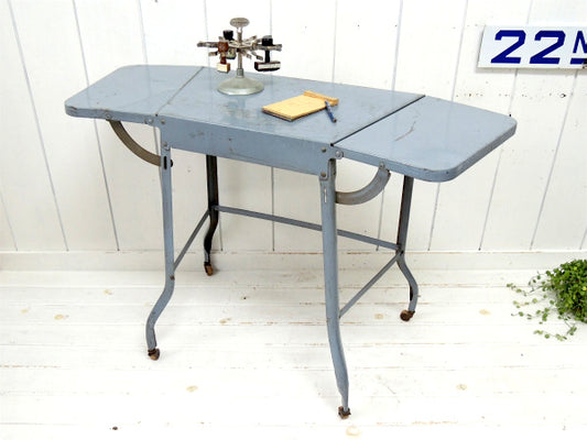 【US・1950's】スチール・工業系・ヴィンテージ・タイプライターデスク/バタフライ/作業台/机